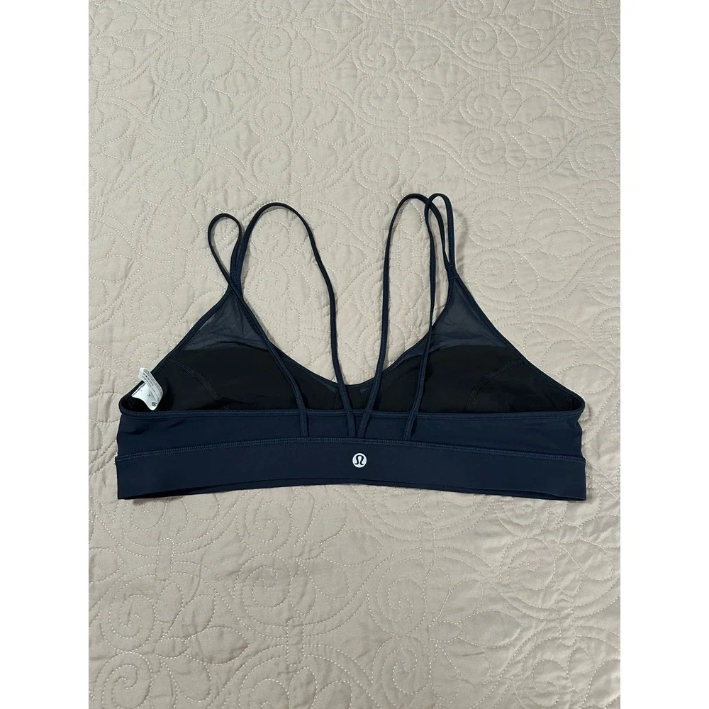 Lululemon Anew Women's Light Support Sports Bra True Navy Size 14 No Padding